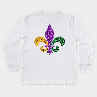 Mardi Gras Kids Long Sleeve T-Shirt